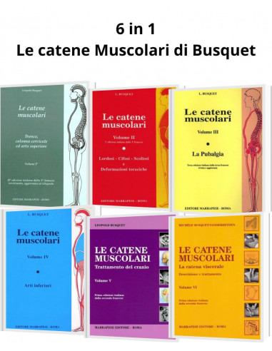 Le catene muscolari di Busquet (Da vol. 1 a vol. 6)